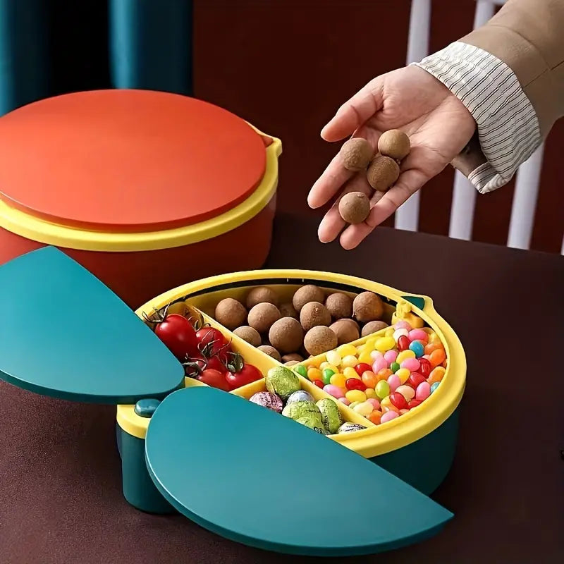 Lady Bug Candy Box, Household Divided Fruit Bowl with Lid, Plastic Snack Serving Tray, Food Storage Organizer, Multifunction Dried Fruit Box, Simple Dried Fruit Bowl Food Storage Containers Lady Bug Candy Box, Household Divided Fruit Bowl with Lid, Plastic Snack Serving Tray, Food Storage Organizer, Multifunction Dried Fruit Box, Simple Dried Fruit Bowl Food Storage Containers